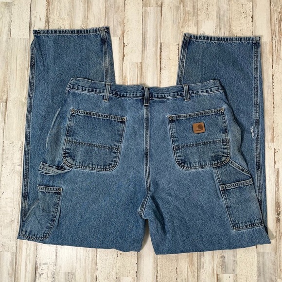 Carhartt Other - Vintage Y2K Carhartt B13 DPS Carpenter Baggy Straight Cargo Jeans Mens 38‎ x 34